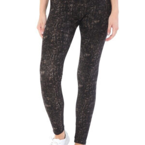 Yoga Style Lined Multi Printed Knit Leggings