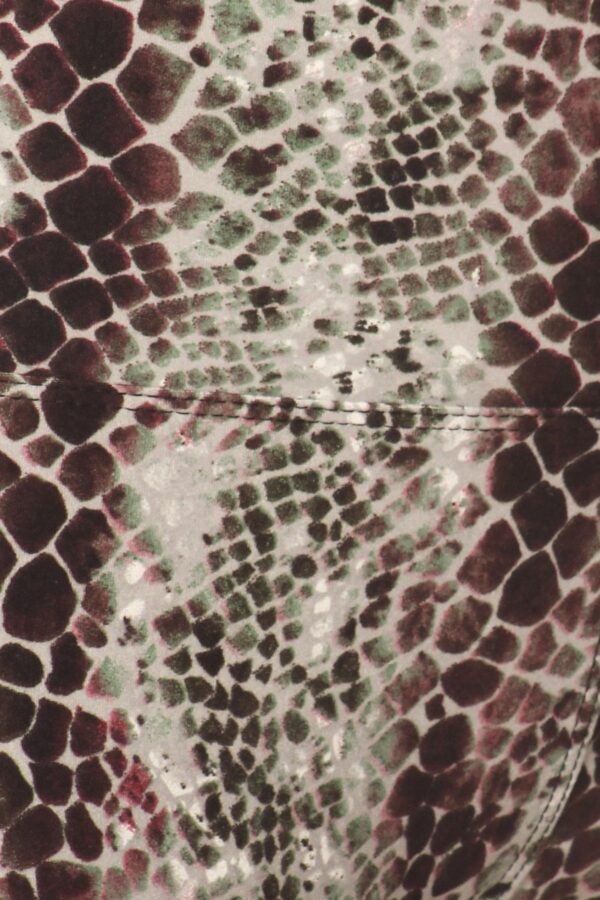 Yoga Style Snakeskin Knit Leggings - Image 3