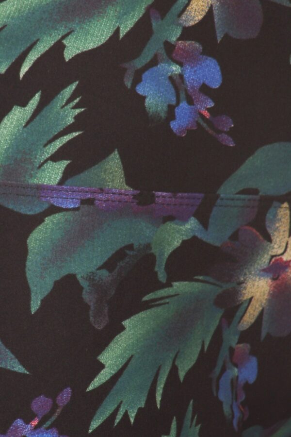 Floral Yoga Style Print Knit Leggings - Image 3