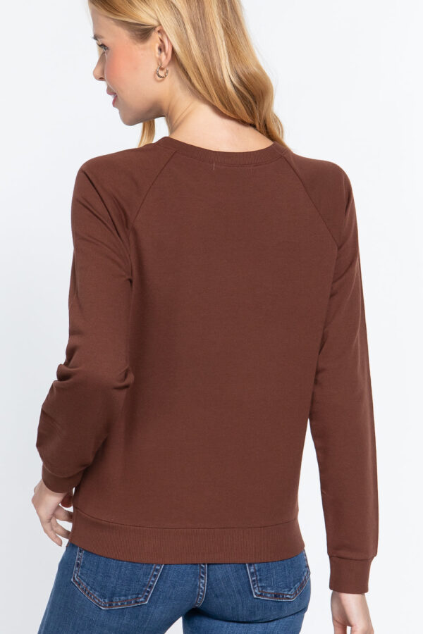 Sepia Sequins French Terry Pullover Top - Image 4