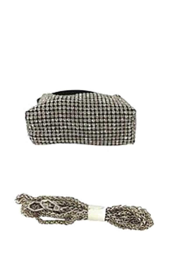 Fashion Chic Rhinestone Handle Clutch Bag - Image 7
