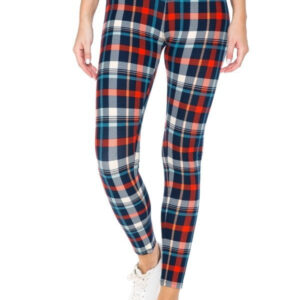 Multi-Color Print Yoga Style Knit Leggings