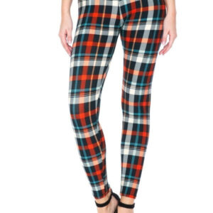 Plaid Multi Printed High Waisted Leggings