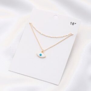 Eye Charm Layered Necklace