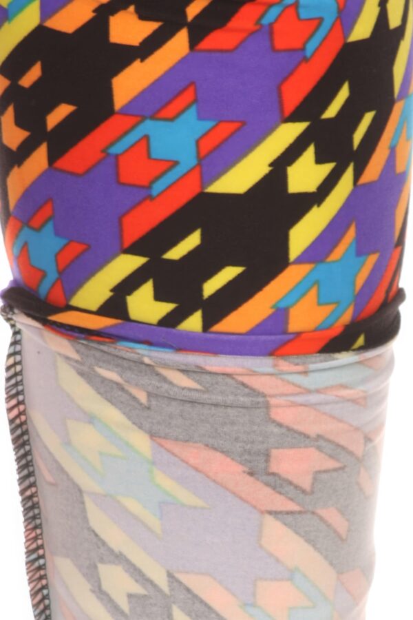 Colorful Print Full Length High Waist Leggings - Image 5