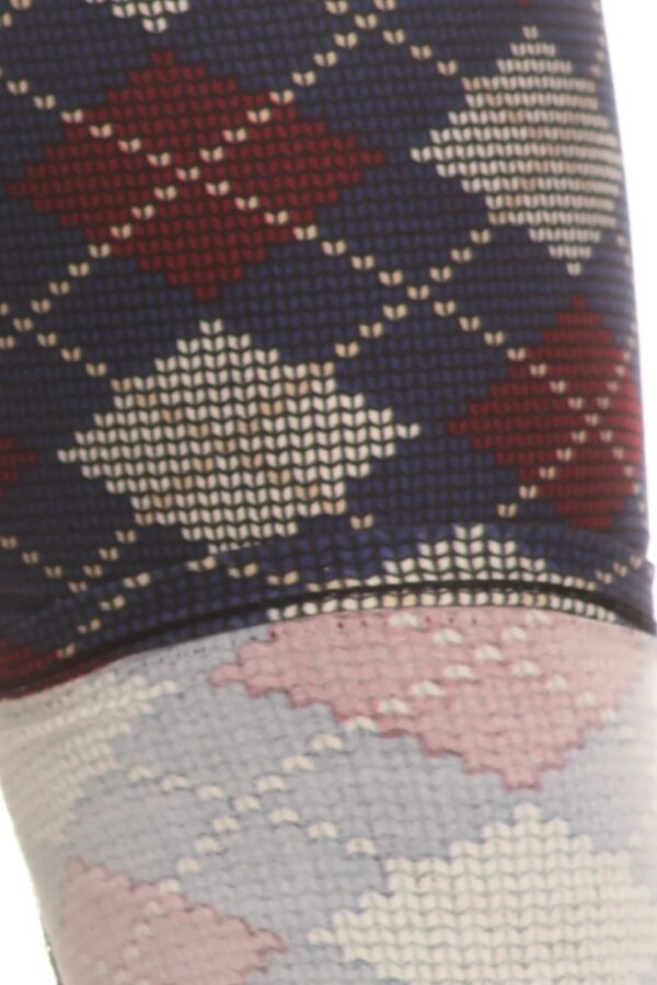 Plus Size Plaid Graphic Printed Knit Legging - Image 4