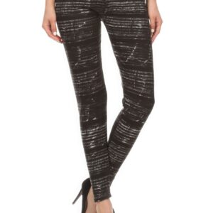 Tie Dye Print Full Length Fitted Leggings