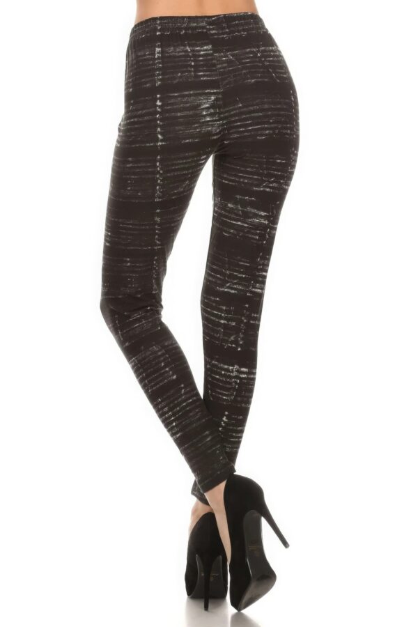 Tie Dye Print Full Length Fitted Leggings - Image 2