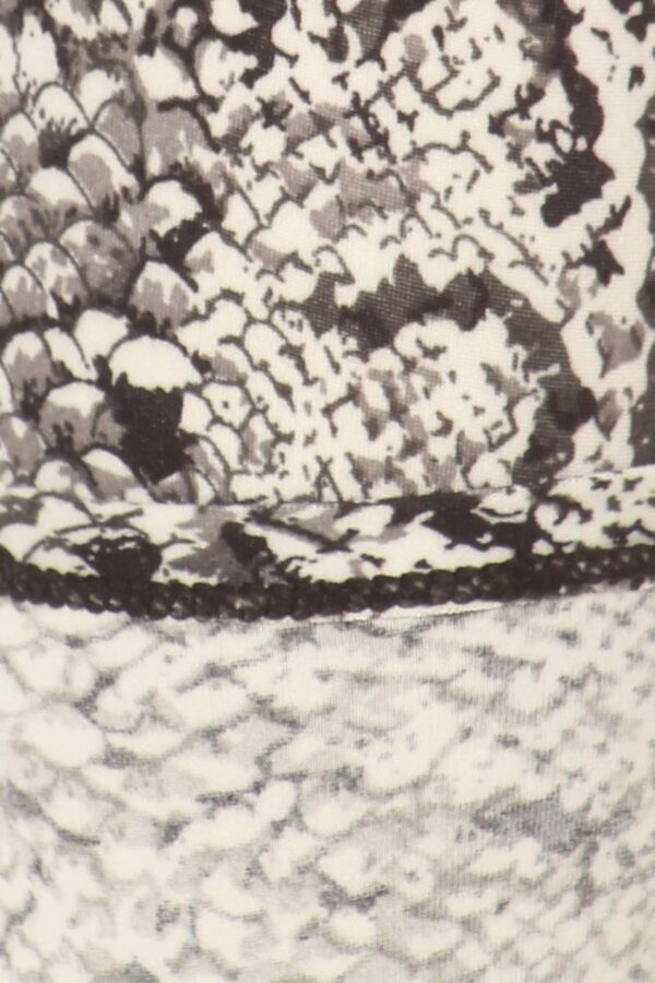 Snakeskin Print Full Length Fitted Leggings - Image 4