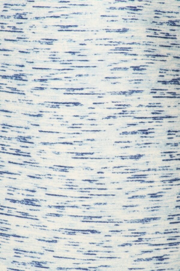 Blue and White Printed Yoga Knit Legging With High Waist - Image 4