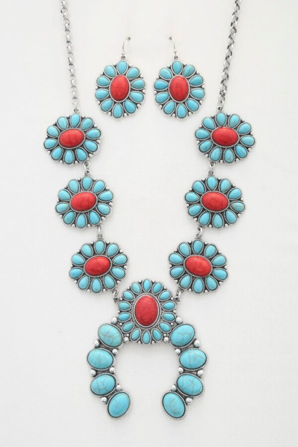 Western Rodeo Horse Concho Necklace - Image 2