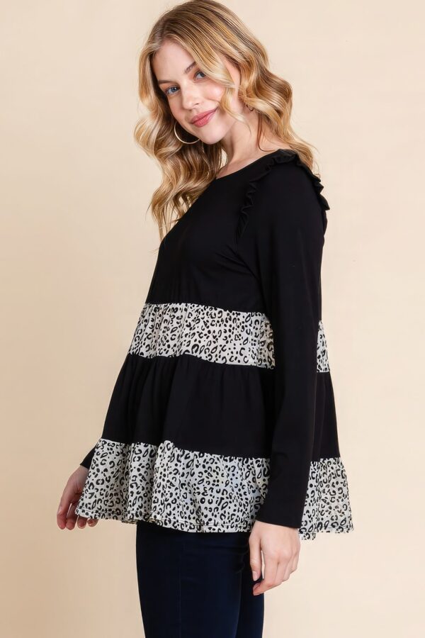 Solid Tiered Fashion Top - Image 5