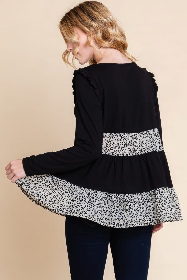 Solid Tiered Fashion Top - Image 4
