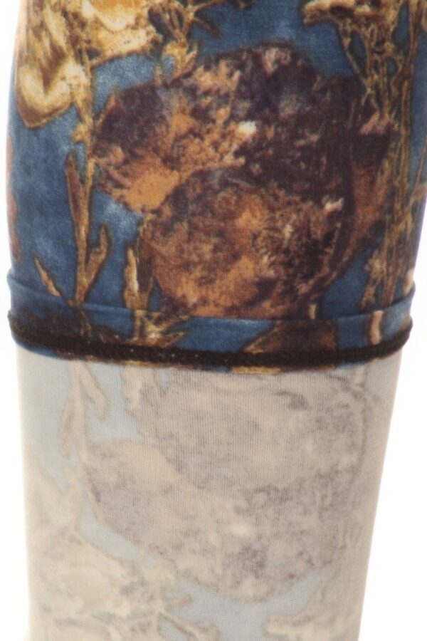 Floral Printed High Waisted Leggings With An Elastic Waist - Image 4