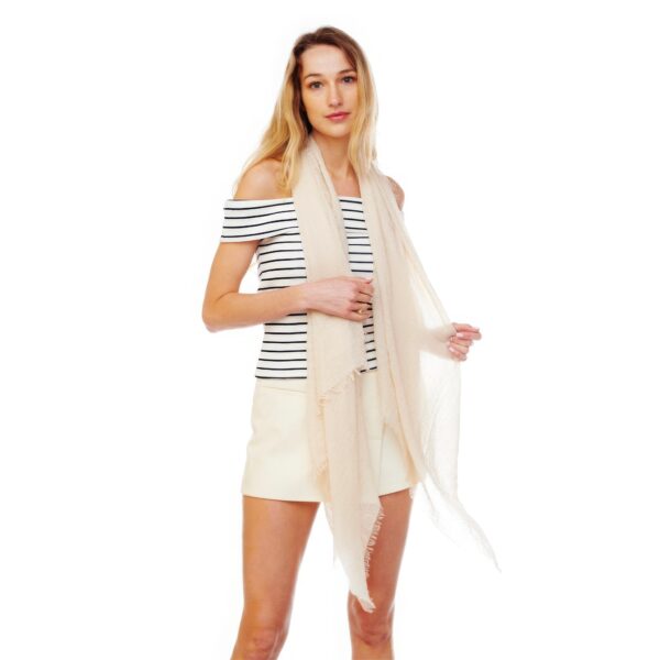 Solid Oblong Scarf - Image 4