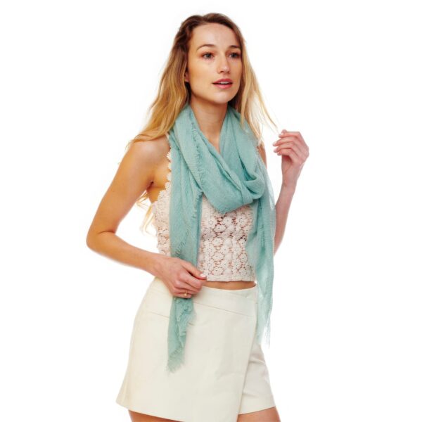 Solid Oblong Scarf - Image 5