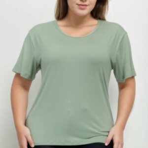 Green Bay Plus Size Basic Short Sleeve T-shirt