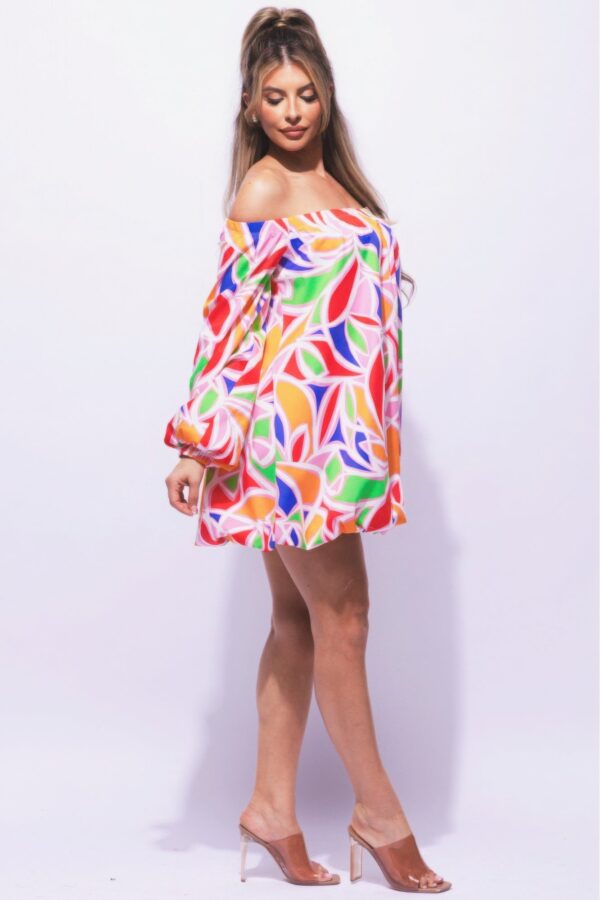 Off Shoulder Bubble Dress - Image 6