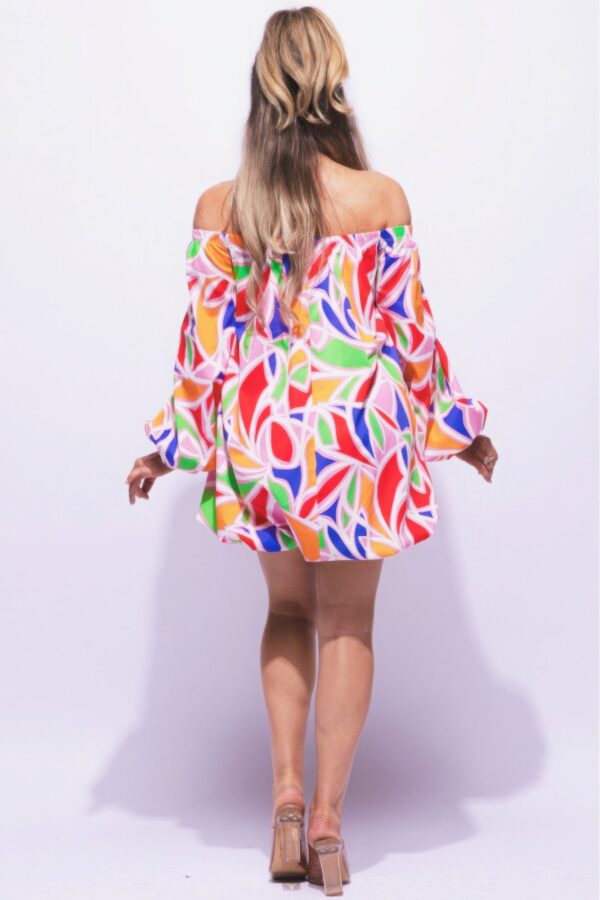 Off Shoulder Bubble Dress - Image 8