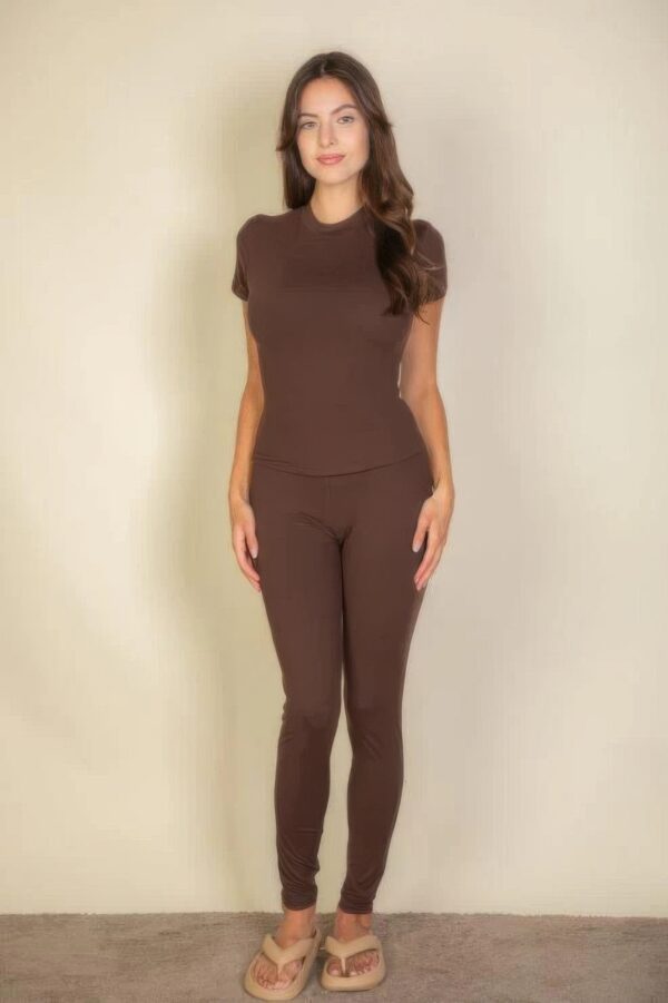 Basic Solid Leggings - Image 2