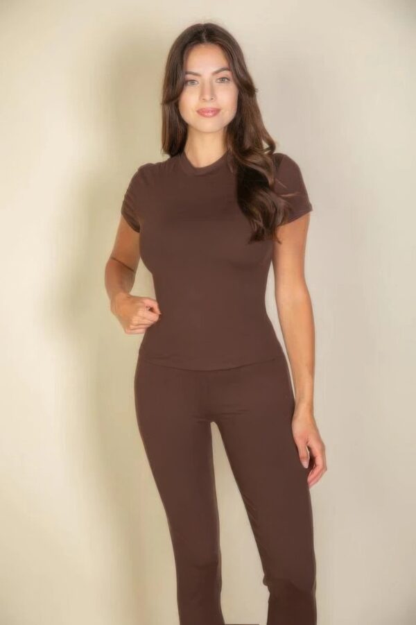 Basic Solid Leggings - Image 3
