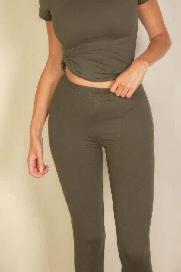 Basic Solid Leggings - Image 5