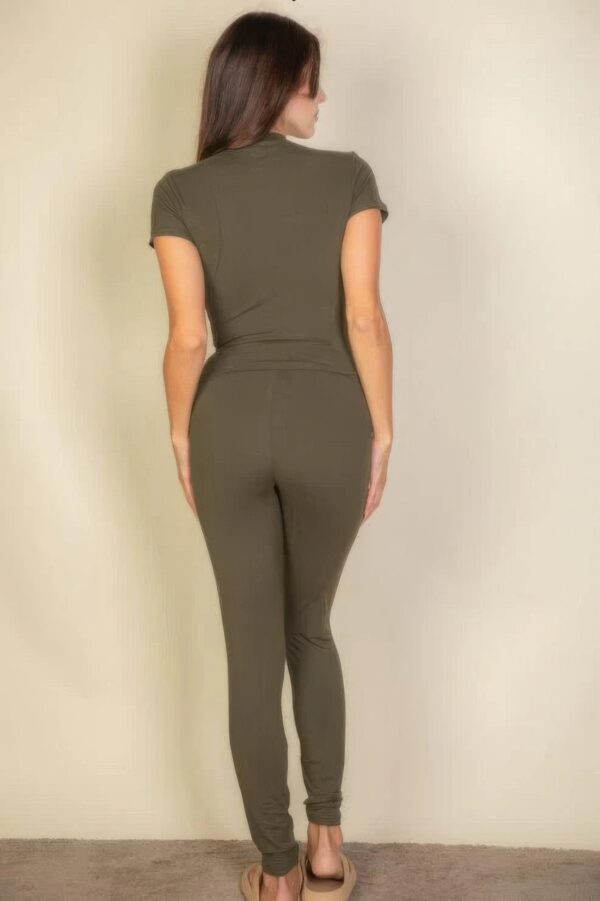 Basic Solid Leggings - Image 6