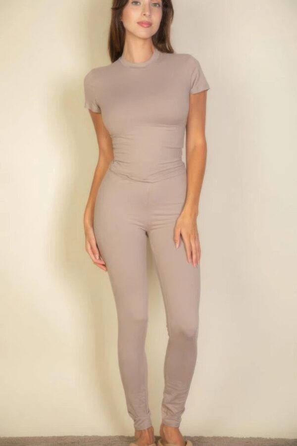 Basic Solid Leggings - Image 5