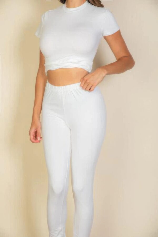 Basic Solid Leggings - Image 4