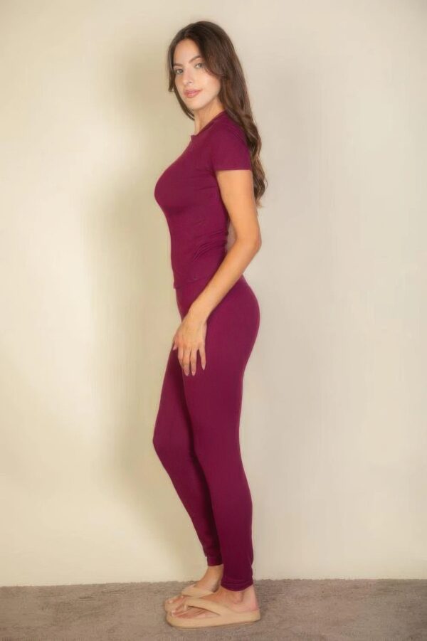 Basic Solid Leggings - Image 5