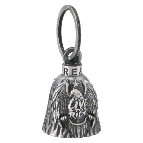 Eagle with Wings, Live to Ride Motorcycle Bell - Image 2