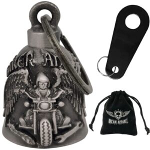 Biker Angel Riding Motorcycle Bell