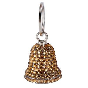 Bling Golden Crystals Handcrafted Motorcycle Bell