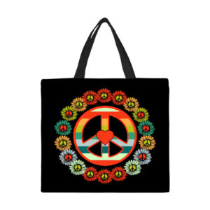 Peace Canvas Tote Bag Large