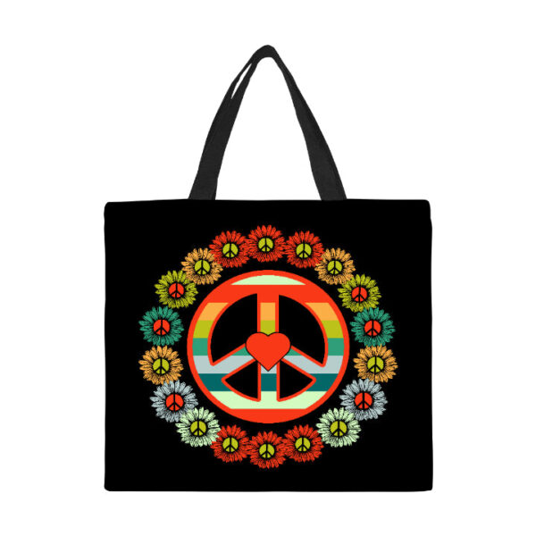 Peace Canvas Tote Bag Large