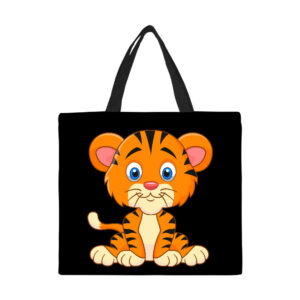 Baby Tiger Canvas Tote Bag Large