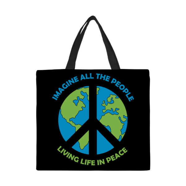 Imagine All The People Canvas Tote Bag Large