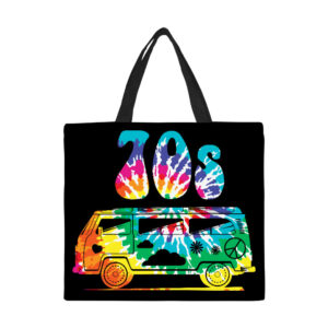 70's Hippy Van Canvas Tote Bag Large