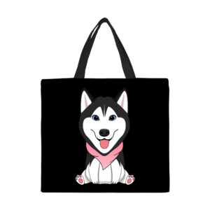 Wolf Canvas Tote Bag Large