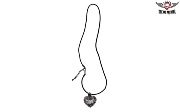 Heart-Shaped Pendent with Gemstone Border - Image 2