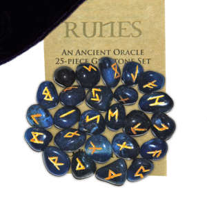 Blue Onyx Gemstone Runes