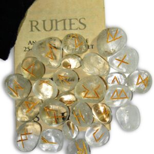 Crystal Quartz Gemstone Runes