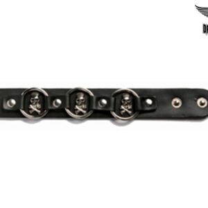 Wristband with Skulls and Rings