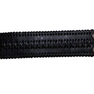 Leather Wristband with Braid