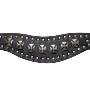 Wristband with Chopper Crosses & Studs