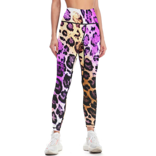 Animal Print Women's Comfort Sports Yoga Pants - Image 2