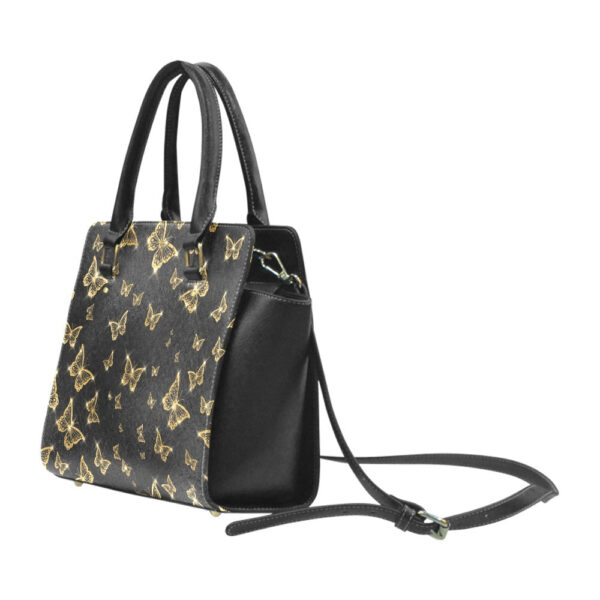 Gold Butterfly Classic Shoulder Handbag - Image 3