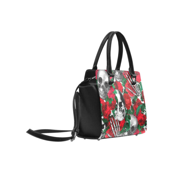 Skulls and Roses Classic Shoulder Handbag - Image 5