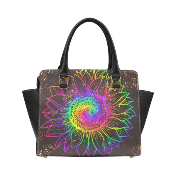 Colorful Sunflower Classic Shoulder Handbag - Image 4