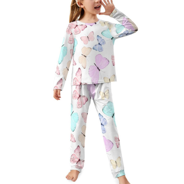 Butterfly Flutter Girl's Pajama Set - Image 2